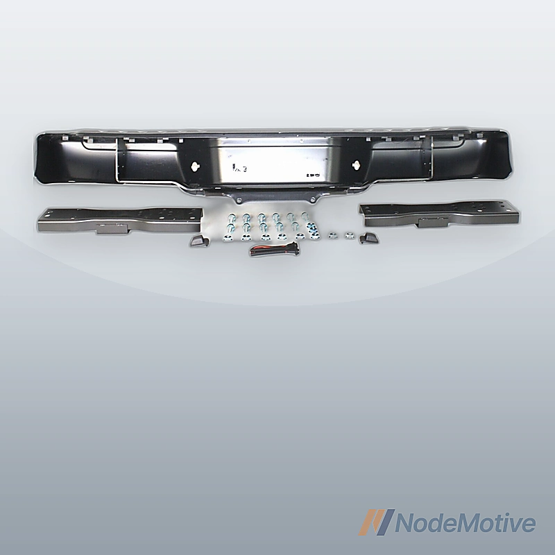 Rear Step Bumper For 2001-2004 Nissan Frontier Face Bar and Pads with Brackets