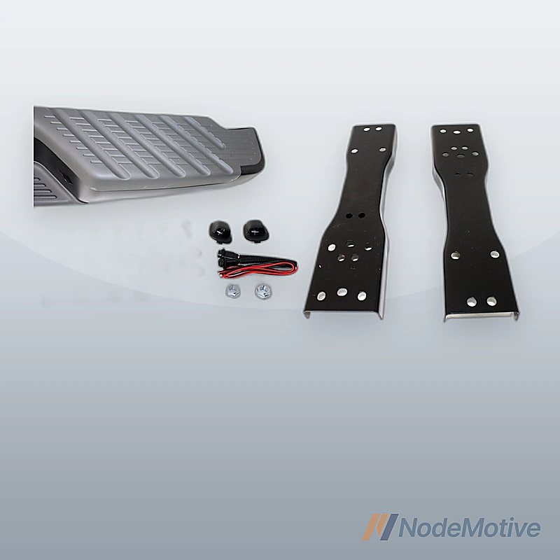 Rear Step Bumper For 2001-2004 Nissan Frontier Face Bar and Pads with Brackets