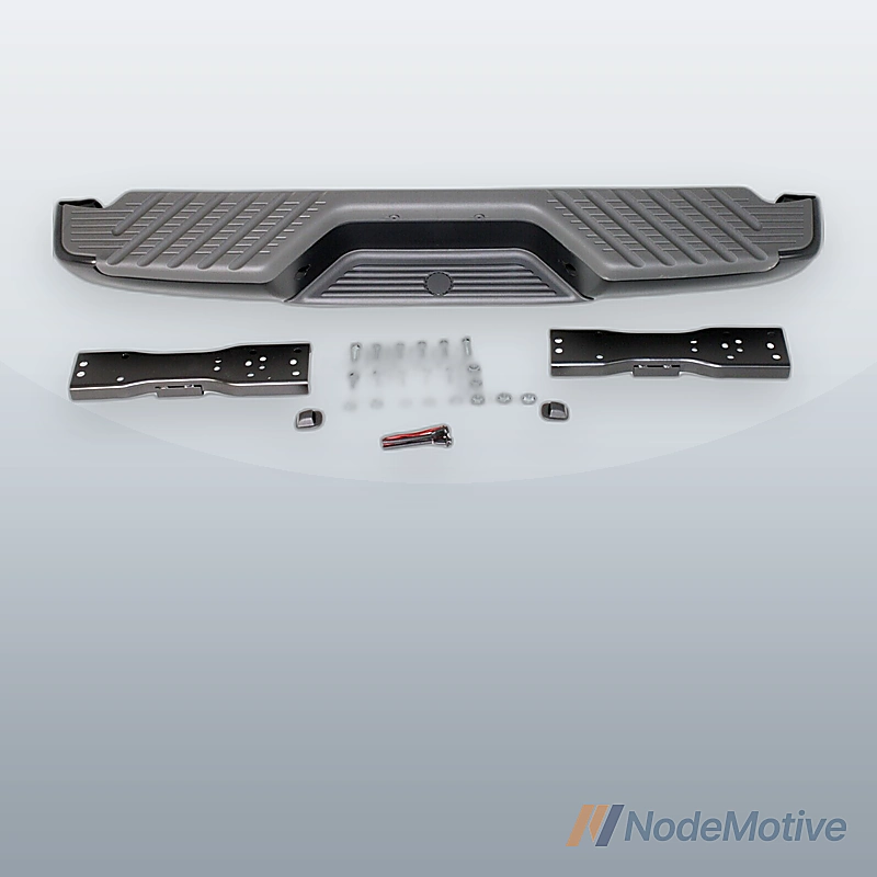Rear Step Bumper For 2001-2004 Nissan Frontier Face Bar and Pads with Brackets