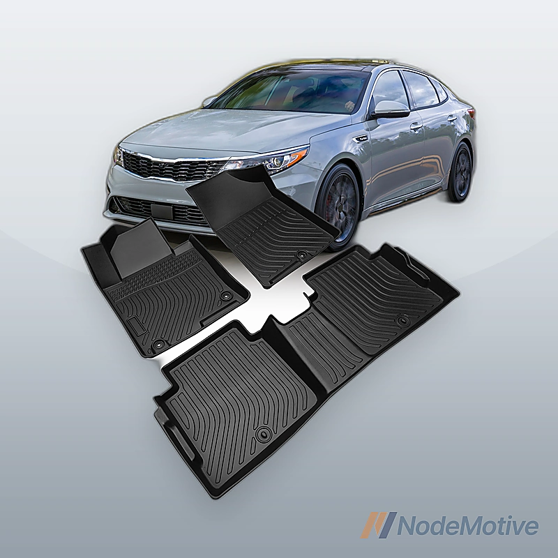 All Weather Floor Mats Liners For 2016-2020 Kia Optima Waterproof 3D TPE Carpet