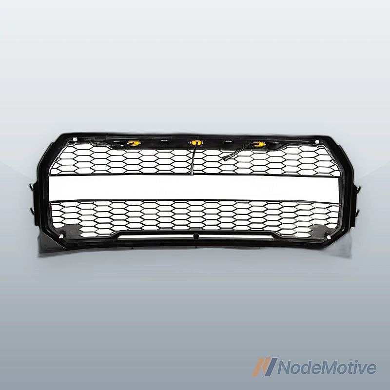 Car Front Grill for 2015-2017 Ford F-150 with LED&Wiring Grey Grille