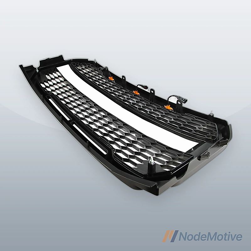 Car Front Grill for 2015-2017 Ford F-150 with LED&Wiring Grey Grille