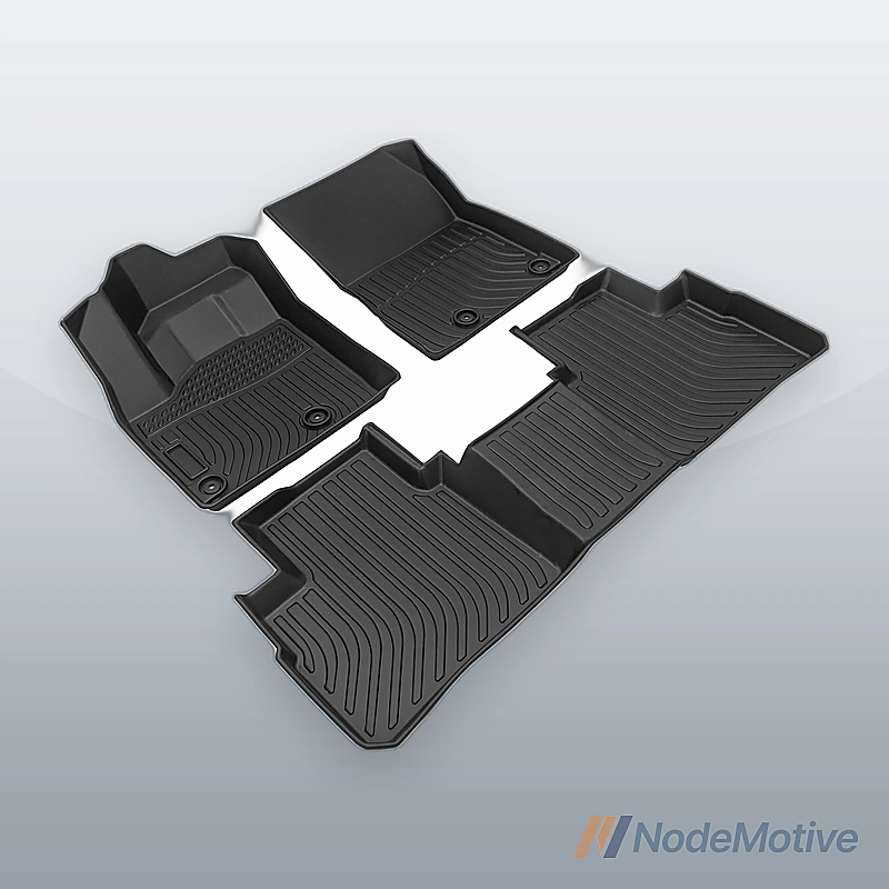 Car Floor Mats for 21-23 Nissan Rogue，All-Weather TPE Rubber Floor Mats Black