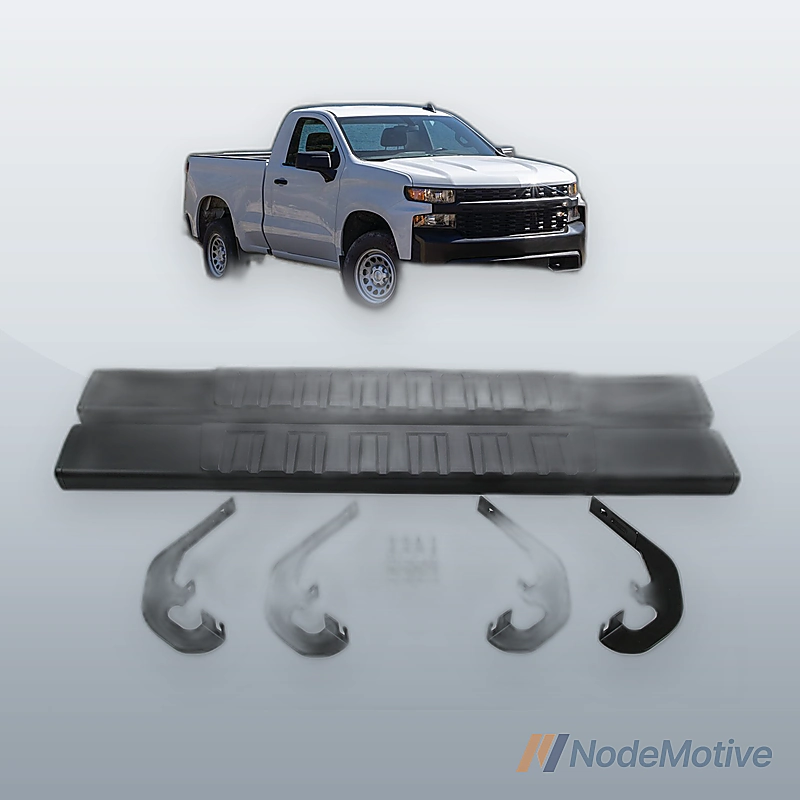 6\'\' Running Board For 19-22 Chevy Silverado GMC Sierra 1500 Regular Cab Nerf Bar