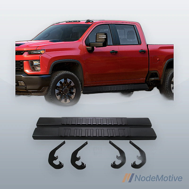 6\'\' Running Board For 19-22 Chevy Silverado GMC Sierra 1500 Regular Cab Nerf Bar
