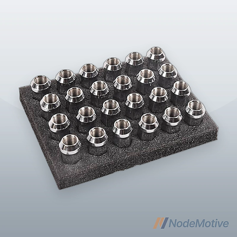 24pcs M14x1.5 Wheel Lug Nuts with Cone Seat Chrome Plated for Chevrolet Ford