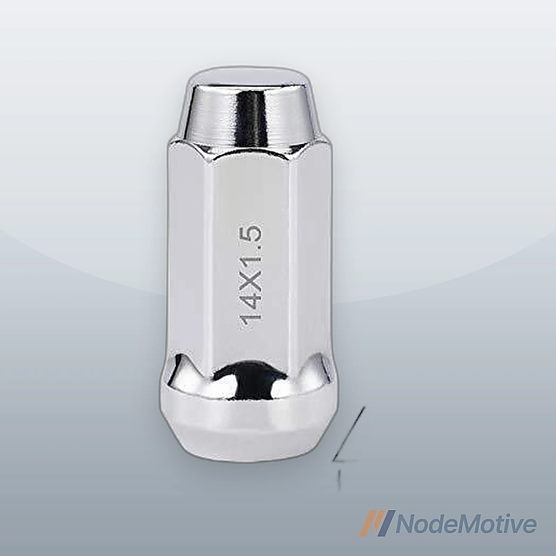 24pcs M14x1.5 Wheel Lug Nuts with Cone Seat Chrome Plated for Chevrolet Ford