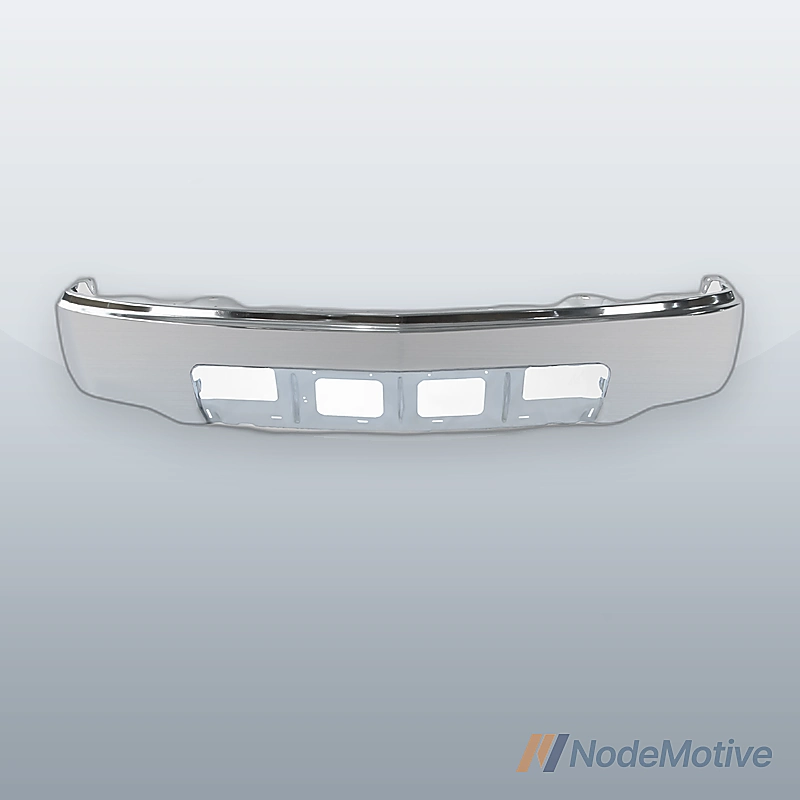 Chrome Front Bumper For 2014-2015 Chevrolet Silverado 1500 Pickup Without Fogs