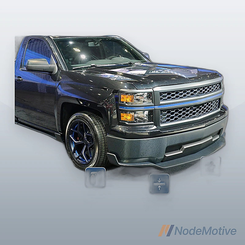 Chrome Front Bumper For 2014-2015 Chevrolet Silverado 1500 Pickup Without Fogs