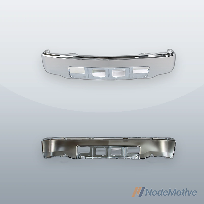 Chrome Front Bumper For 2014-2015 Chevrolet Silverado 1500 Pickup Without Fogs
