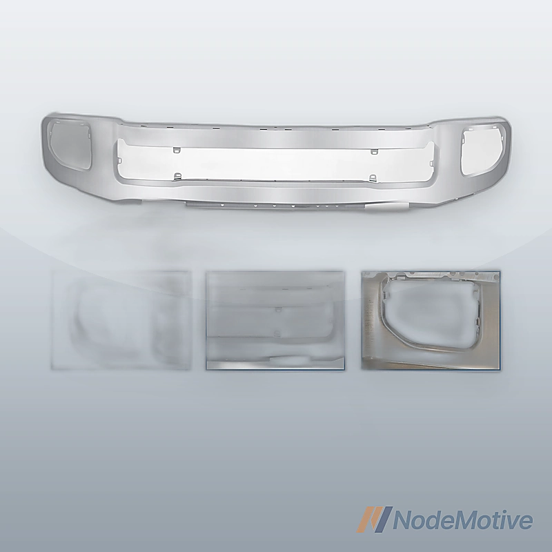 Chrome Steel Front Bumper Face Bar for 2020 2021 2022 Ford F250 F350 w/ Fog