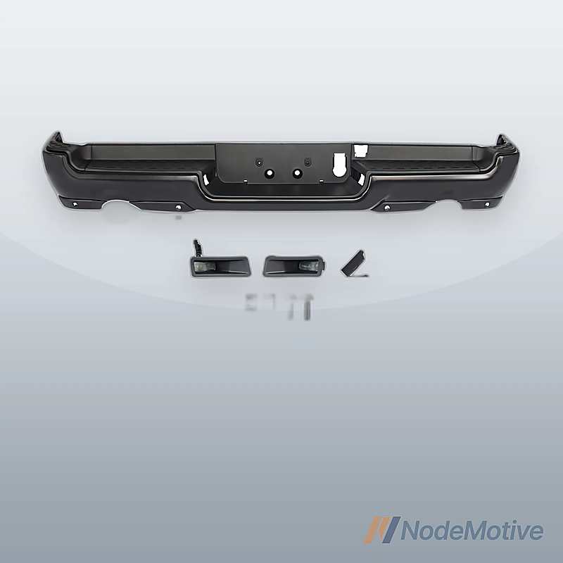 Complete Rear Step Bumper Assembly For 2019-2024 RAM 1500 With Dual Exhaust