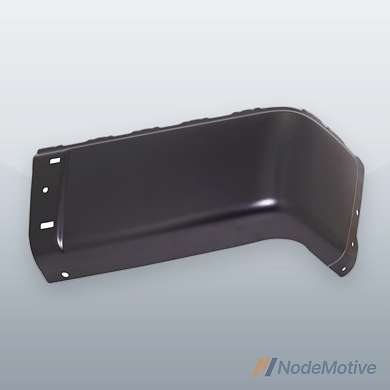 Bumper End Cap For 07-13 Chevrolet Silverado 1500 Rear Right Painted Black Steel