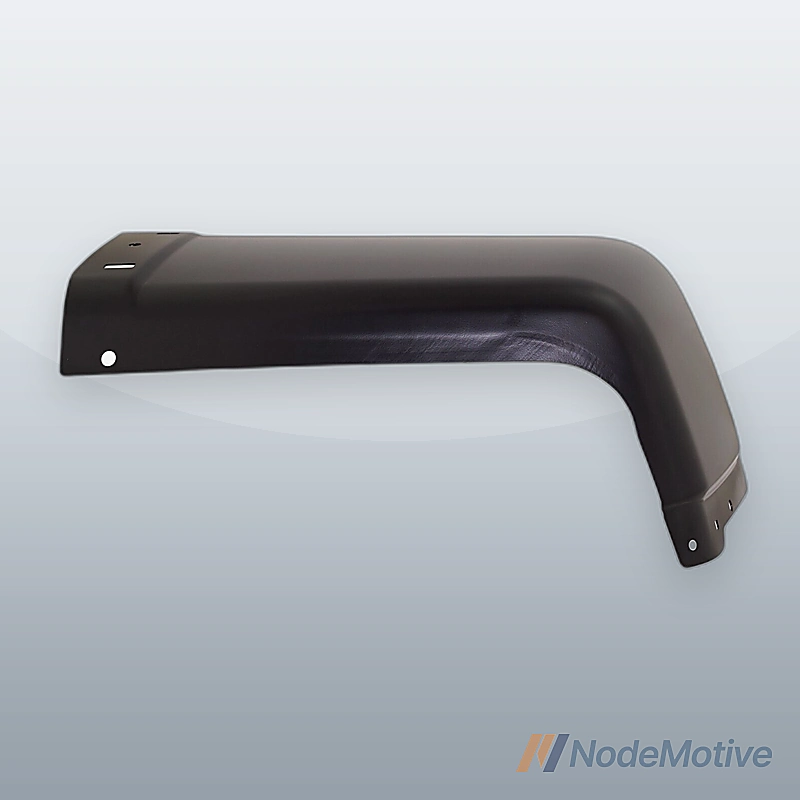 Bumper End Cap For 07-13 Chevrolet Silverado 1500 Rear Right Painted Black Steel