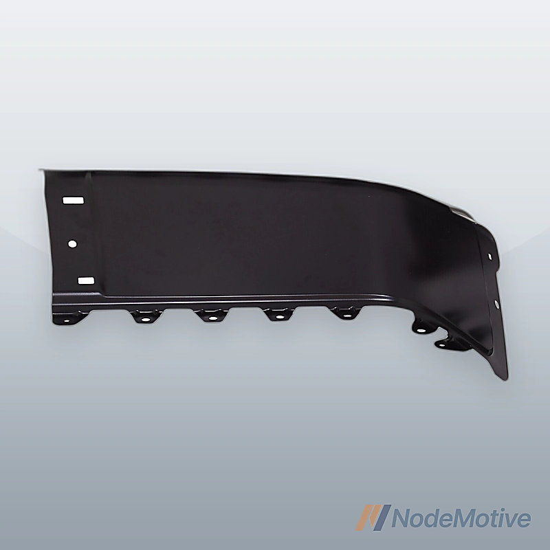 Bumper End Cap For 07-13 Chevrolet Silverado 1500 Rear Right Painted Black Steel