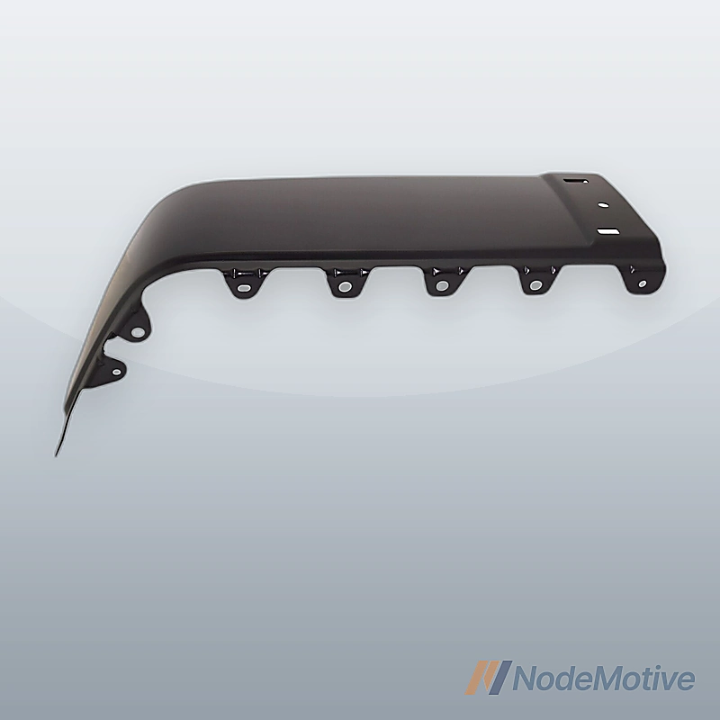 Bumper End Cap For 07-13 Chevrolet Silverado 1500 Rear Right Painted Black Steel