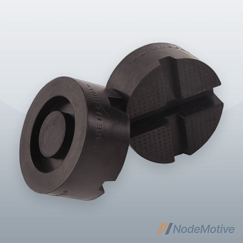 2PCS Universal Car Rubber Cross Slotted Jack Pad Adapter Guard Rail Floor