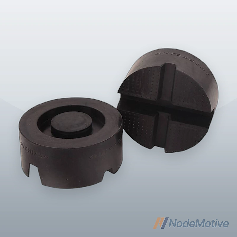 2PCS Universal Car Rubber Cross Slotted Jack Pad Adapter Guard Rail Floor