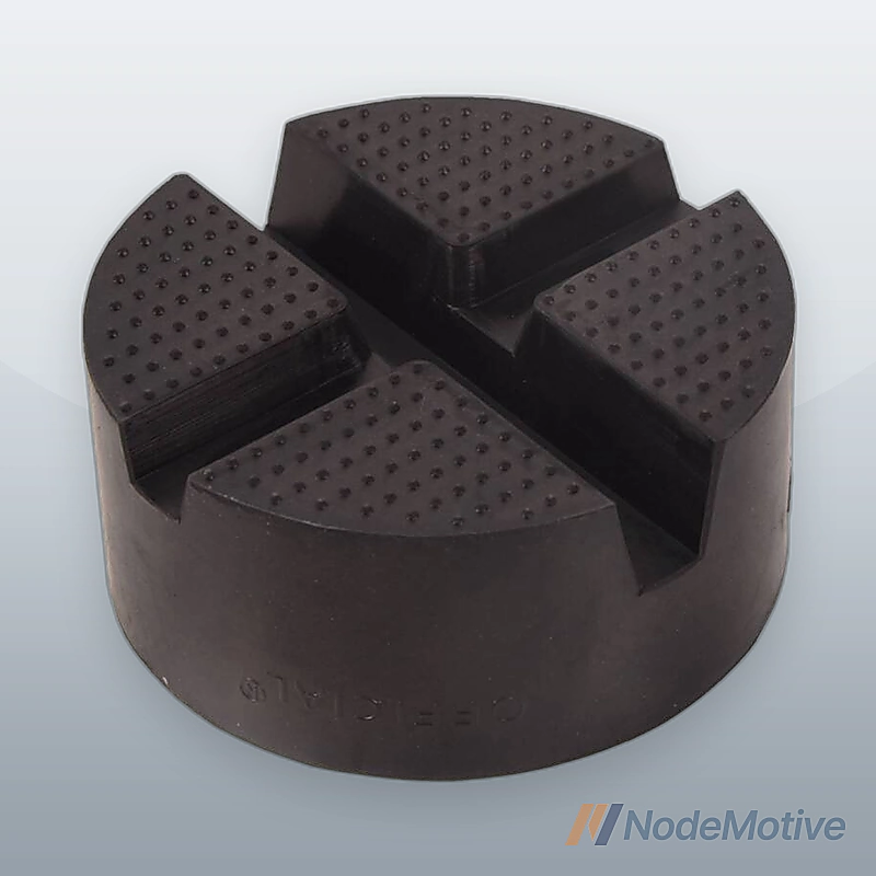 2PCS Universal Car Rubber Cross Slotted Jack Pad Adapter Guard Rail Floor