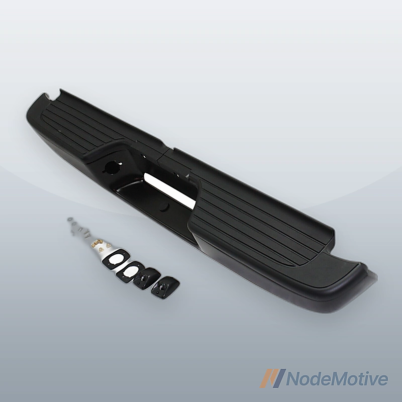 Step Bumper For 1995-2004 Toyota Tacoma Rear Powdercoated Black Assembly