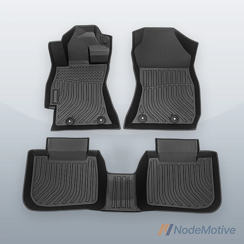 Car Floor Mats for2015-2019 Subaru Legacy Black All-Weather TPE Rubber