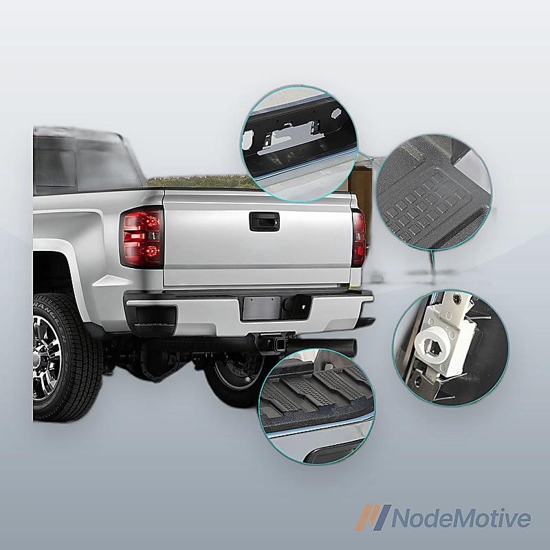 Chrome Rear Step Bumper Face Bar for 2019-2024 Chevy Silverado GMC Sierra