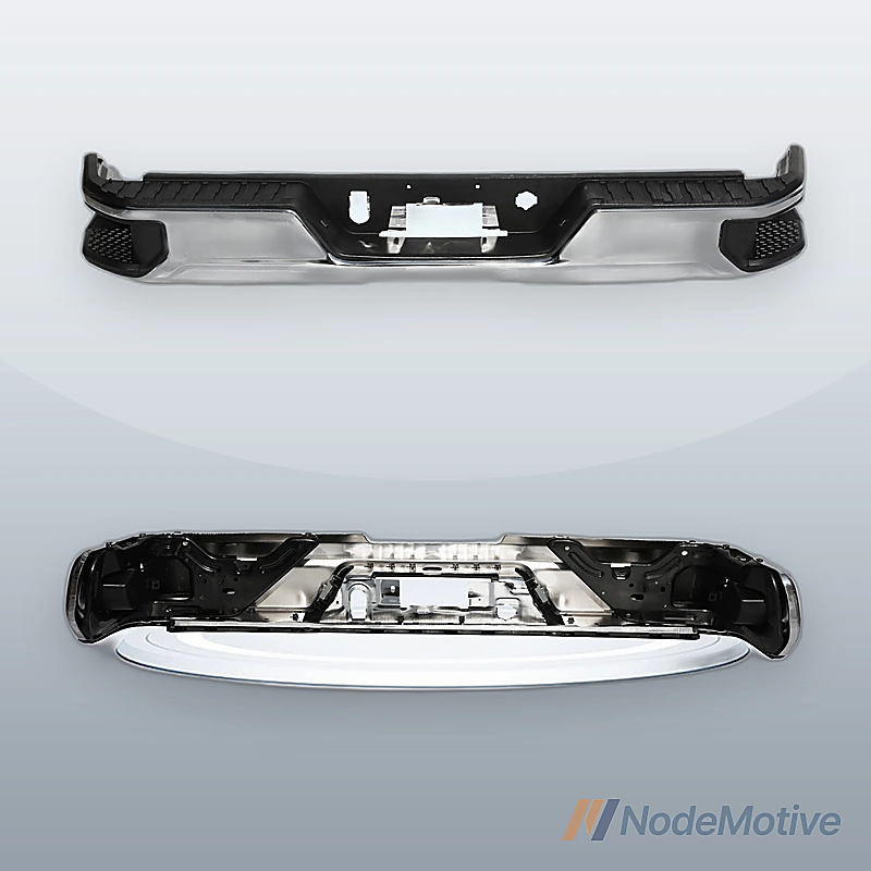 Chrome Rear Step Bumper Face Bar for 2019-2024 Chevy Silverado GMC Sierra