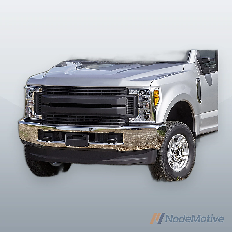 Chrome Steel Front Bumper Face Bar for 2017-2019 Ford F-250 F-350 Super Duty