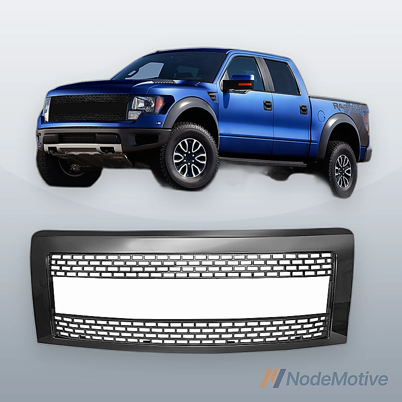 Car Front Grill for 2009-2014 Ford F-150 Gloss Black Grille