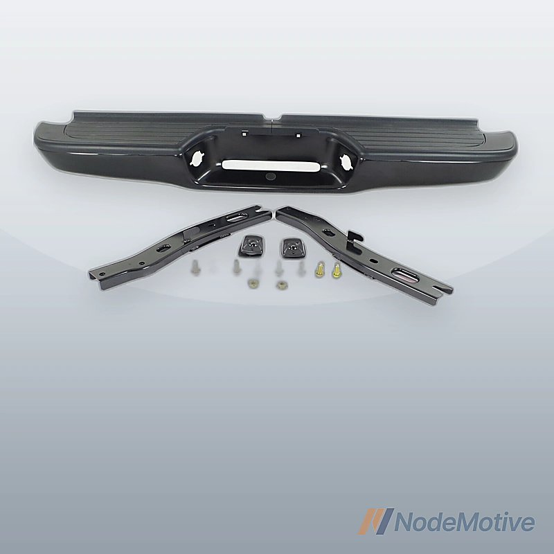 Rear Step Bumper For 1995-2004 Toyota Tacoma Fleetside Face Bar Pad With Bracket