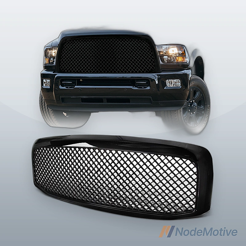Front Grill for 2006-2008 Dodge Ram 1500 2500 3500 Mesh Style Glossy