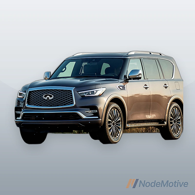 Front Grill for 2018-2021 INFINITI QX80 w/Camera Hole Chrome Frame