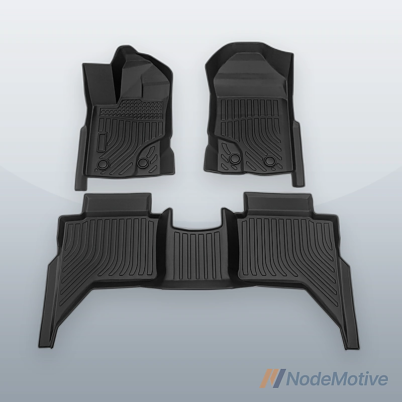Car Floor Mats for 2019-2023 Ford Ranger SuperCrew,No Fit Supercab,All-Weather