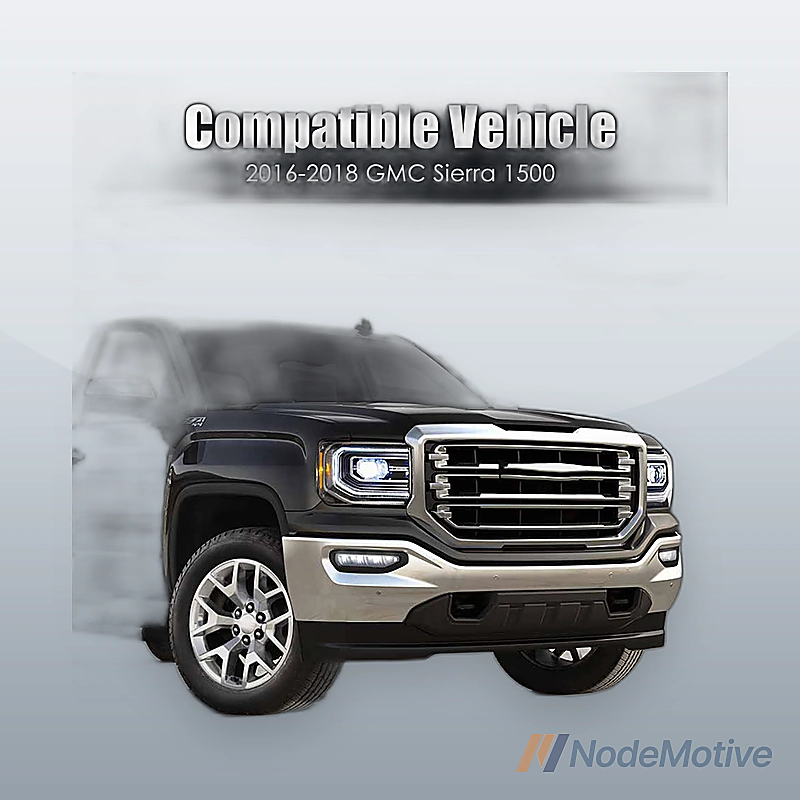 Chrome Front Face Bar for 2016-2018 GMC Sierra 1500 w/ Park Assist