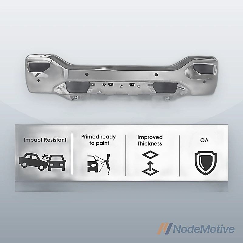 Chrome Front Face Bar for 2016-2018 GMC Sierra 1500 w/ Park Assist