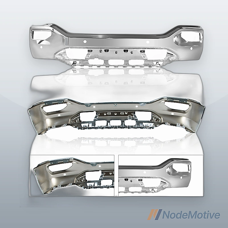 Chrome Front Face Bar for 2016-2018 GMC Sierra 1500 w/ Park Assist