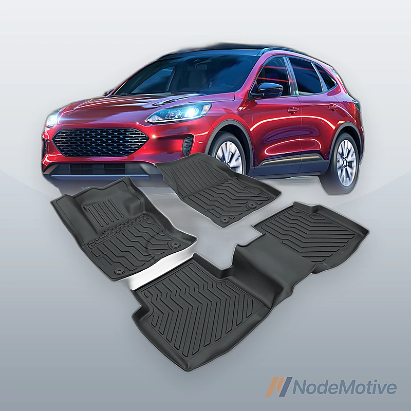 Car Floor Mats for 2020-2022 Ford Escape All-Weather TPE Rubber Cargo Liners