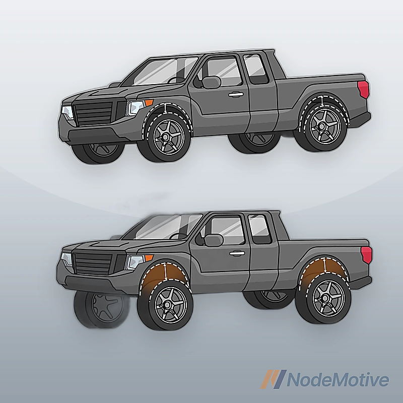 3\" Front + 2\" Rear Lift Kit w/Diff Drop Spacers for Chevy Silverado/GMC Sierra