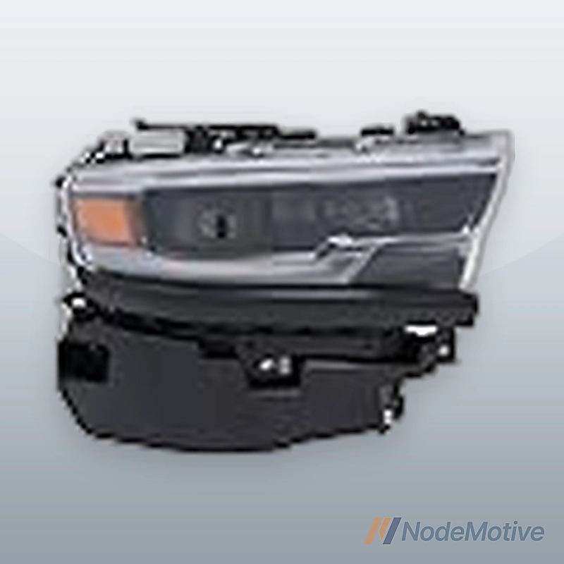For 2019 2020 2021 2022Dodge Ram 1500 Headlight Assembly Right Passenger Headlamp Black Housing LED