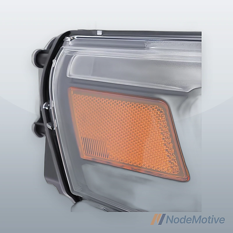 For 2019 2020 2021 2022Dodge Ram 1500 Headlight Assembly Right Passenger Headlamp Black Housing LED