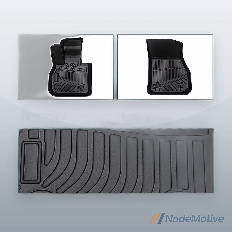 Car Floor Mats for 2017-2022 MINI Countryman Black All-Weather TPE Rubber