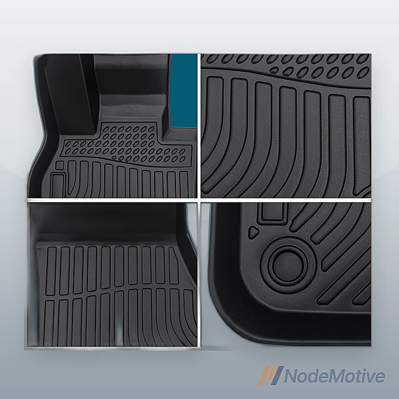 Car Floor Mats for 2017-2022 MINI Countryman Black All-Weather TPE Rubber