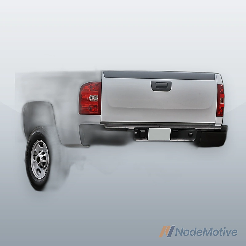 Black Rear Step Bumper Assembly for 2007-2013 Silverado 1500