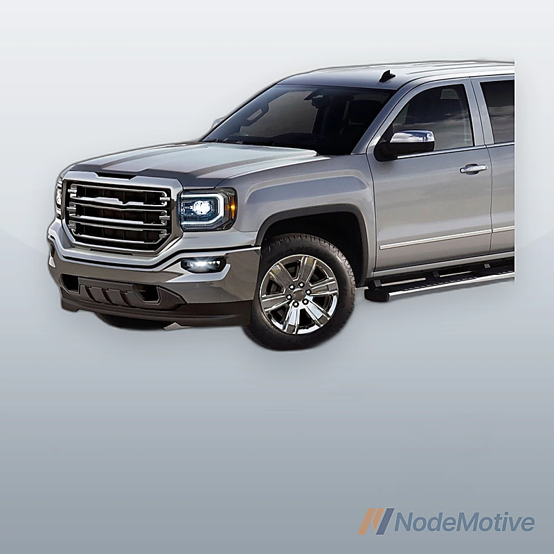 Chrome - Steel Front Bumper Face Bar for 2016-2018 GMC Sierra 1500 Pickup