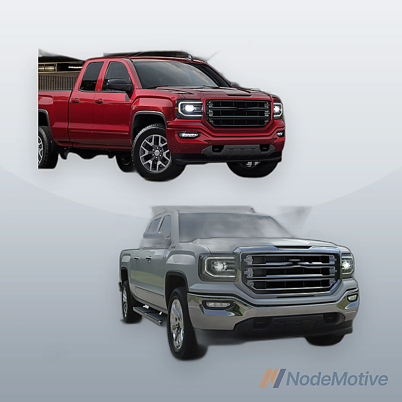 Chrome - Steel Front Bumper Face Bar for 2016-2018 GMC Sierra 1500 Pickup