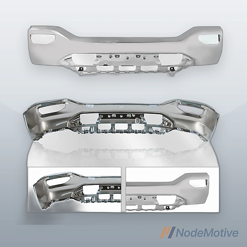 Chrome - Steel Front Bumper Face Bar for 2016-2018 GMC Sierra 1500 Pickup