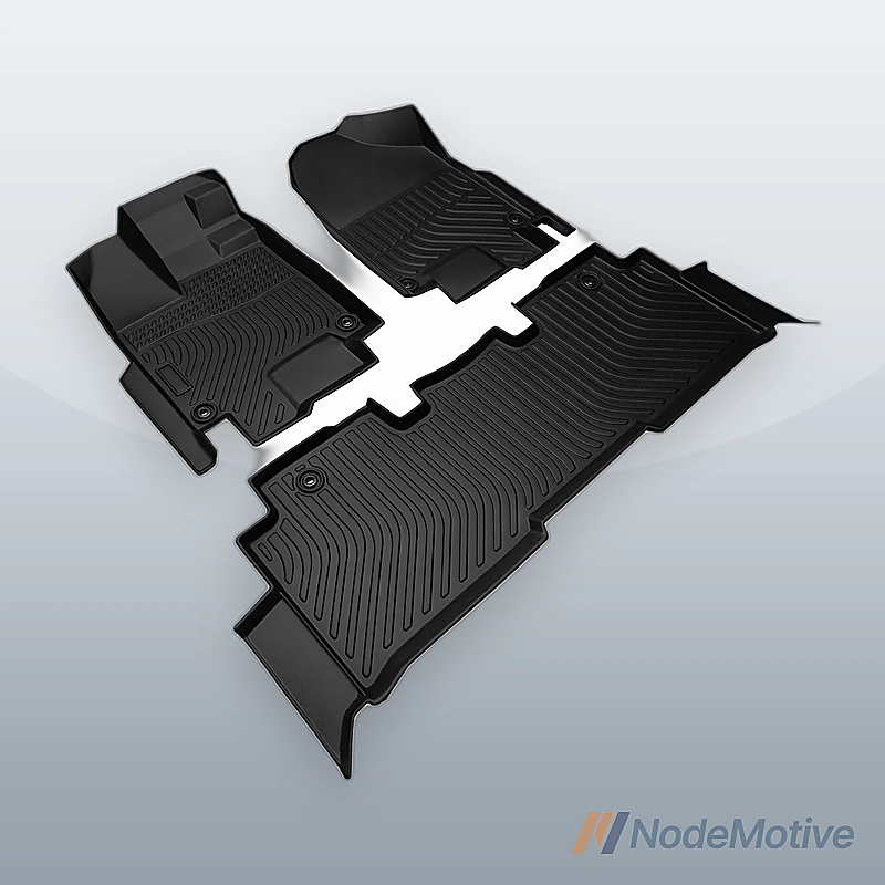 Car Floor Mats for 18-23 Honda Odyssey，All-Weather TPE Rubber Floor Mats Black