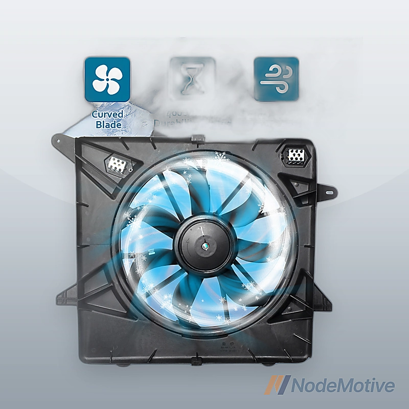 Car Radiator Cooling Fan Assembly for 10-16 Cadillac SRX engine