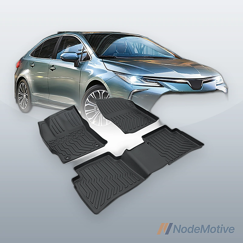 Car Floor Mats For Toyota Corolla Hybrid 2020-2024 TPE Rubber All Weather