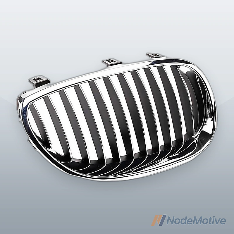 Bumper Hood Chrome Grill Grille Kidney Front L + R for BMW E60 E61